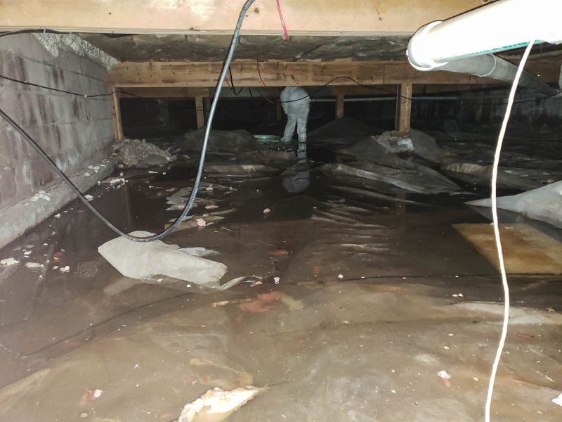 Waterproofed Basement